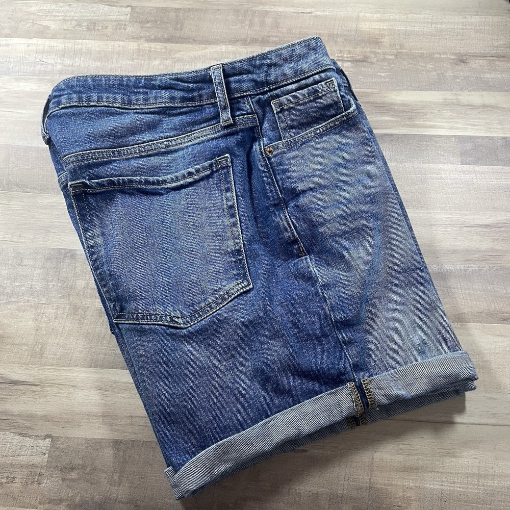 Old Navy Women's Denim Jean Shorts Five Pocket Cuffed High-Rise O.G. Straight 12
